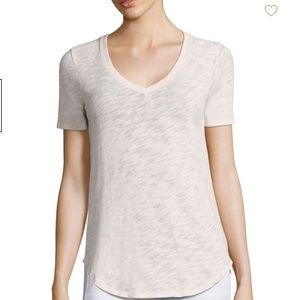 ATM Cotton Slub Sccopneck Tee in English Rose